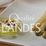 Recette d'Asperge des Sables des Landes IGP et sauce à la noisette torréfiée