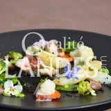 Recette d'Asperge des Sables des Landes IGP, menestra de petits légumes et rouget grondin