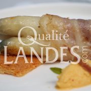 Recette d'Asperges des Sables des Landes IGP roulées au lard paysan