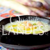 Recette de Gaspacho d'Asperge des Sables des Landes IGP, crevettes et citron vert