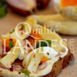 Recette de Tartine d'Asperge des Sables des Landes IGP