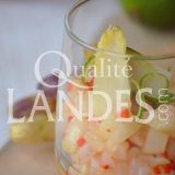 Recette de Verrine fraîcheur : Asperge des Sables des Landes IGP, cabillaud et piquillos