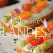 Recette de Tartine d'Asperge des Sables des Landes IGP au saumon