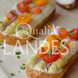 Recette de Tartine d'Asperge des Sables des Landes IGP au saumon