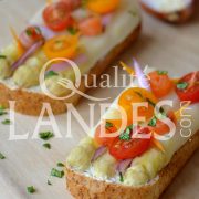Recette de Tartine d'Asperge des Sables des Landes IGP au saumon