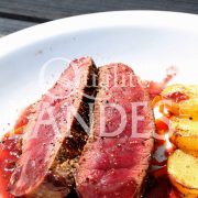Recette de Boeuf de Chalosse snacké et sauce au Vin de Tursan