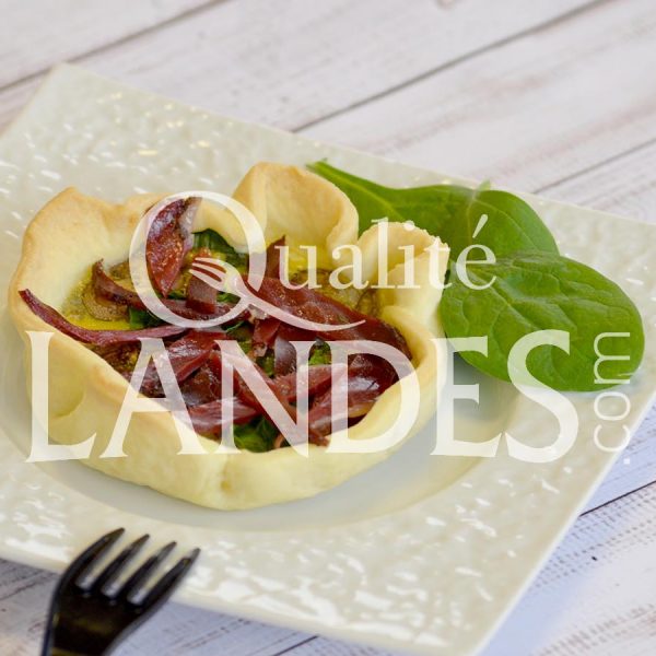 Recette de Tarte d'automne au magret séché de Canard Fermier des Landes Recette de Tarte d'automne au magret séché de Canard Fermier des Landes