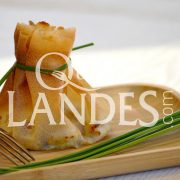 Recette d'Aumônière de Poulet Fermier des Landes, foie gras de Canard Fermier des Landes, abricots secs et noix de cajou