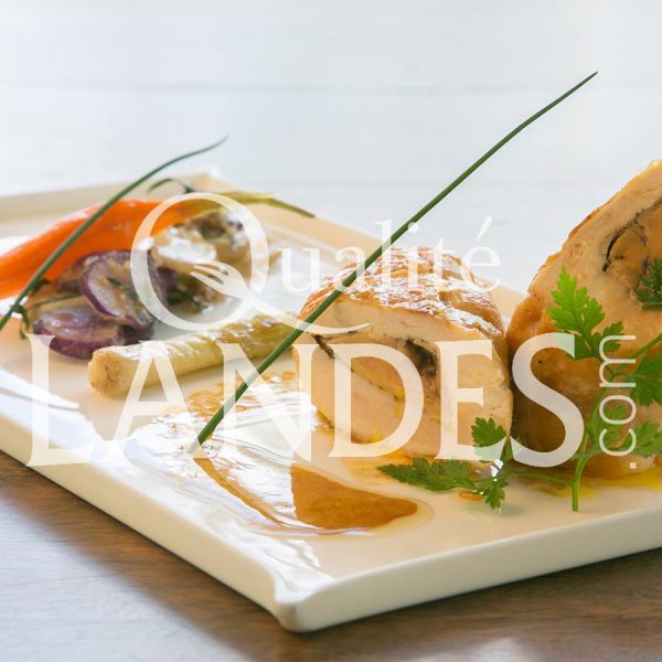 Recette de Filets de Volailles Fermières des Landes farcis au foie gras de Canard Fermier des Landes