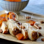 Recette de Nems de Poulet Fermier des Landes, amandes et abricots