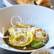 Recette de Raviolis de Poulet Fermier des Landes et pesto maison