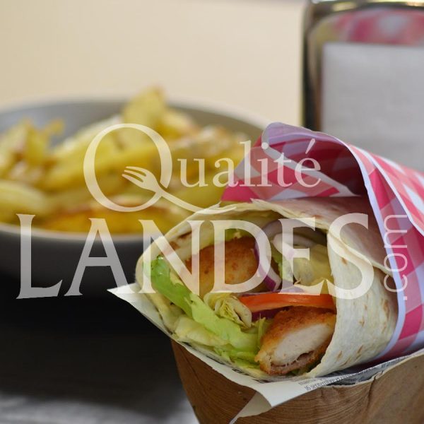 Recette de Wrap de Poulet Fermier des Landes pané Recette de Wrap de Poulet Fermier des Landes pané