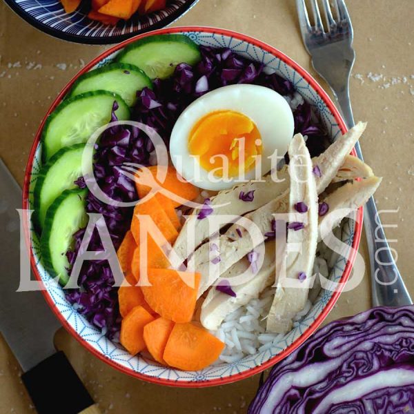 Recette de Poke Bowl au Poulet Fermier des Landes Recette de Poke Bowl au Poulet Fermier des Landes